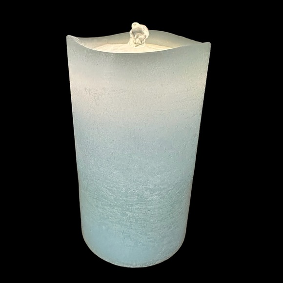 Aquaflame Accents Aquaflame Wax Flameless Candle Fountain Pale Blue